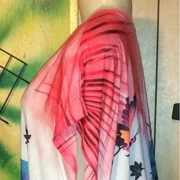 Red Butterfly Shirt With Bling - Picture 4 of 10